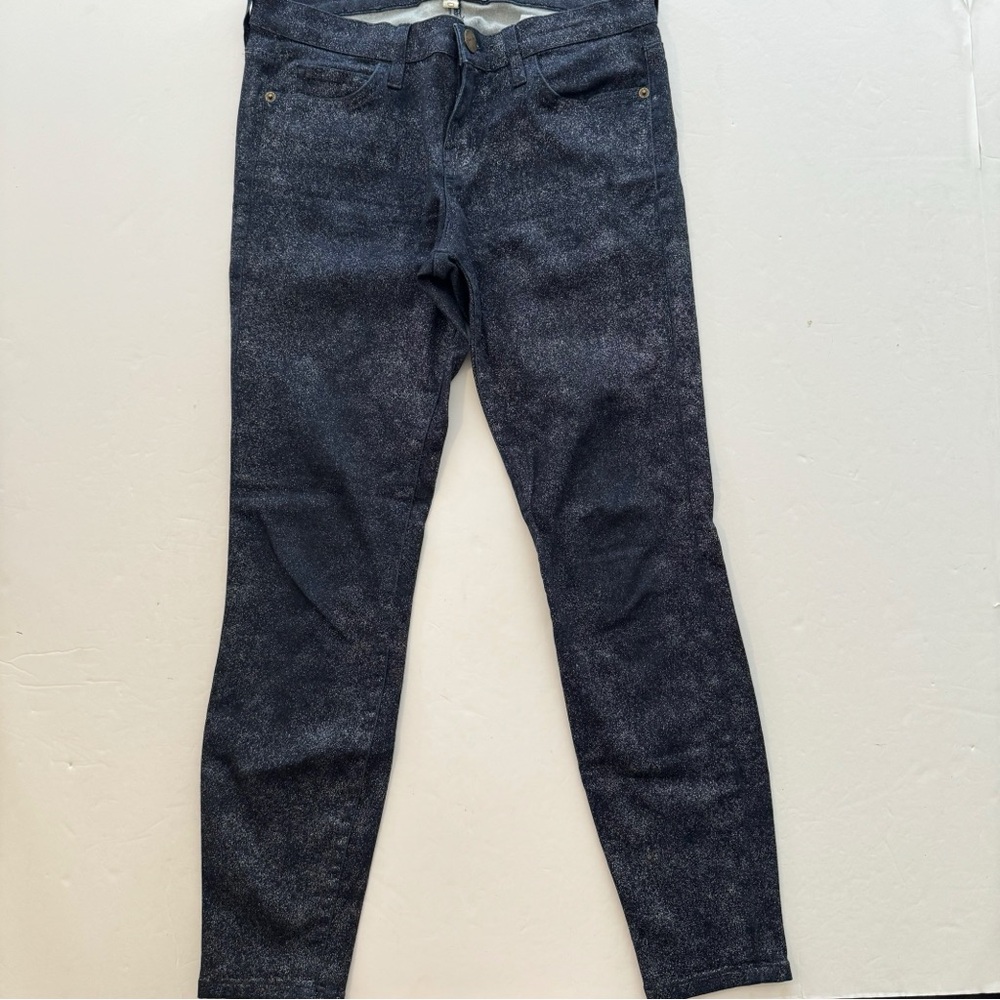 Current/Elliot The Stiletto Silver Foil Jeans - Picture 6 of 9